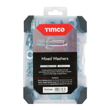 Load image into Gallery viewer, Timco Washers Zinc Mixed Tray - 291pcs

