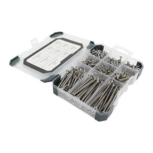 Load image into Gallery viewer, TIMCO Countersunk A2 Stainless Steel Woodscrews Mixed Tray - 340pcs
