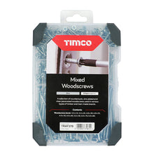 Load image into Gallery viewer, TIMCO Mixed Woodscrews Tray - 340pcs
