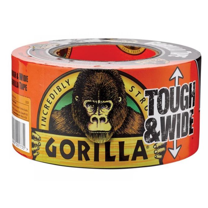 Gorilla Black Cloth Tape - 73mm x 27m