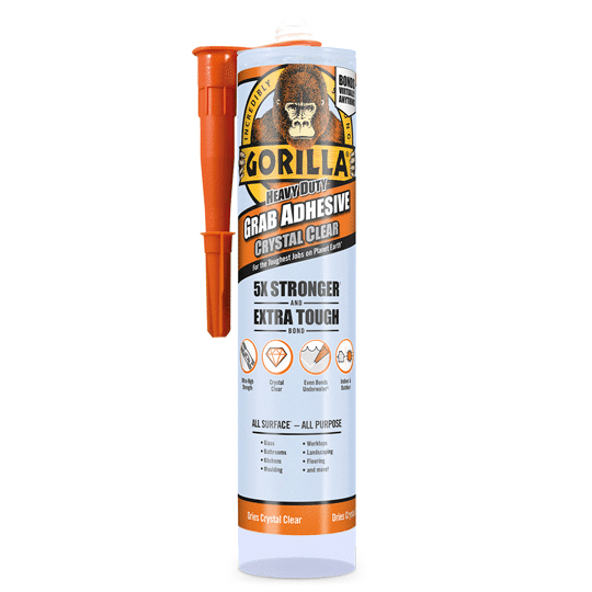 Gorilla Heavy Duty Grab Adhesive- Crystal Clear - 270ml