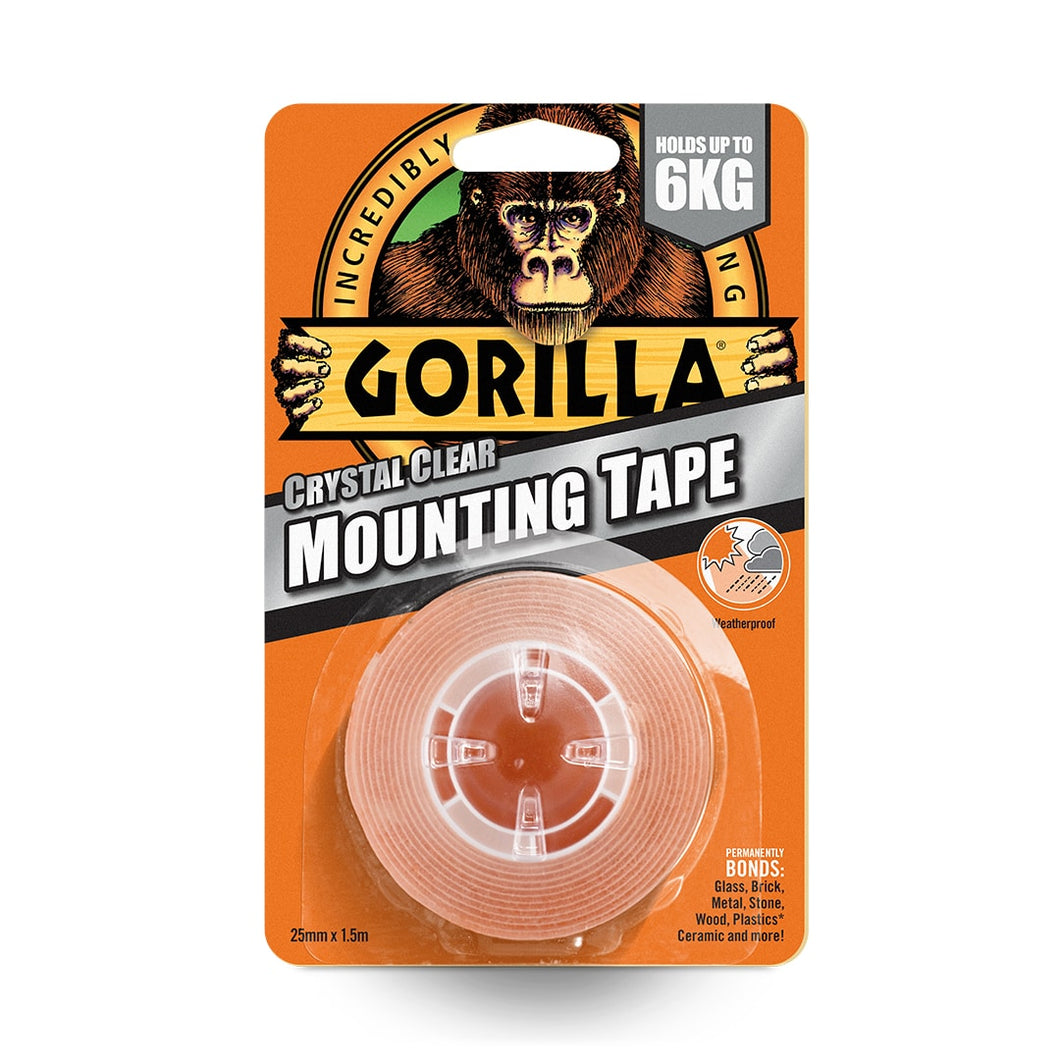 Gorilla Heavy Duty Clear Mounting Tape 1.5m