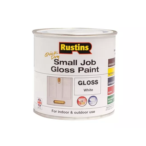 Rustins Quick Dry Small Job Gloss White 250ml