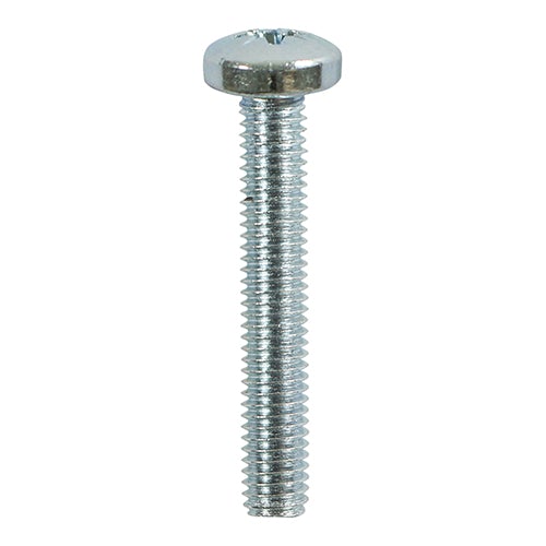 Pan Head Pozi Machine Screw Zinc Plated DIN7985