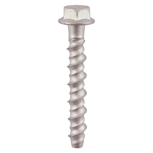 Multi-Fix Masonry Concrete Bolts  - Hex Head - Exterior (Silver Organic) - 6mm Ø Hole