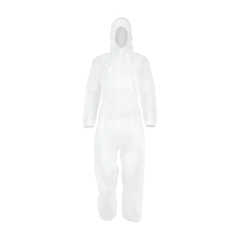 Timco White Hooded Protective Coveralls