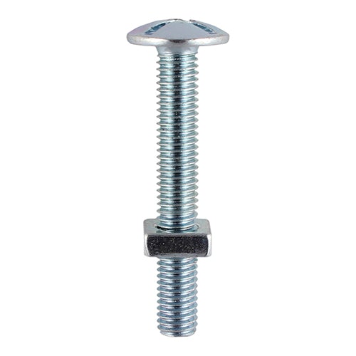 Roofing Bolt & Square Nut - Zinc