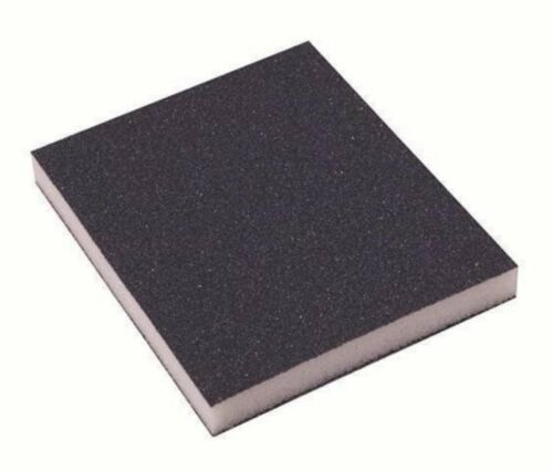 3 x Foam Sanding Pads Wet & Dry Sandpaper Sponge 12mm Thin Blocks