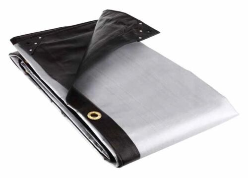 Tarpaulins Black / Silver 270 gsm Heavy Weight