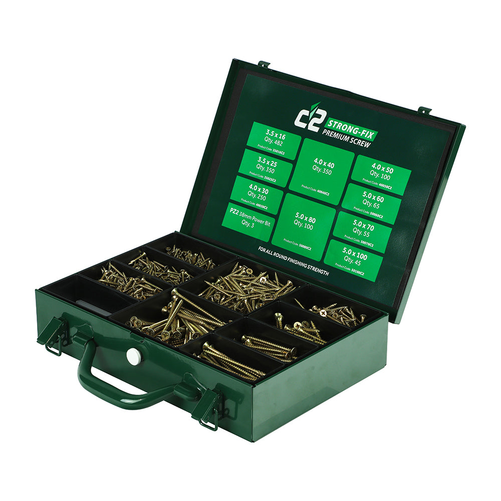 Timco C2 Strong-Fix Double Countersunk Trade Case (1798pc)