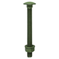 Carriage Bolts Hex Nuts & Washers  Exterior Green