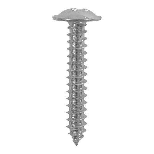 POZI FLANGED SELF TAPPING SCREWS A2 STAINLESS STEEL TAPPERS No.8 (4.2mm - View #8