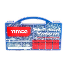 Load image into Gallery viewer, Timco Twin-Thread Woodscrew - Zinc - 1140pcs
