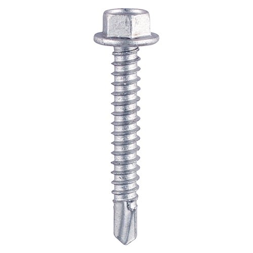 Zinc Hex Self-Drilling Screws EPDM Washer