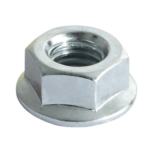 Serrated Flange Nut - Zinc