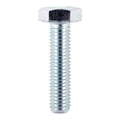 M10 Hexagon Head Set Screws - Grade 8.8 - BZP