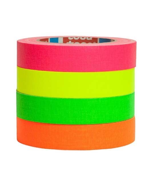 Tesa® Acrylic Coated High Visibility Neon Marking / Camera Duct tape - 1